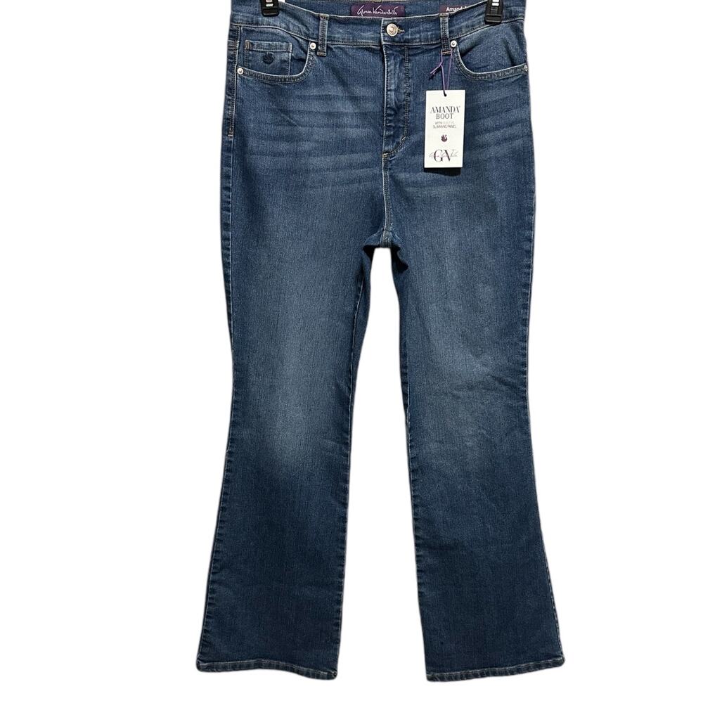 GLORIA VANDERBILT Jeans Womens Size 12 Amanda Boot Leg Classic Rise